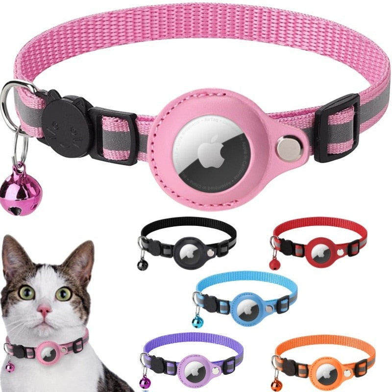 Reflective Collar Cats Airtag Tracker | Nylon Anti-lost Location