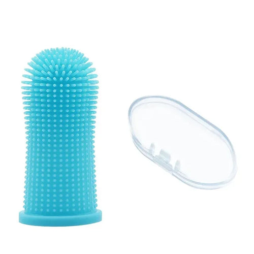 Dog Super Soft pet Finger Toothbrush Teeth Cleaning Breath Care