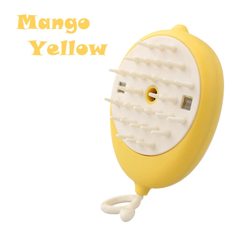 Cat Dog Pet Spray Massage Brush 3 in 1 One Button Steam Spray Folding
