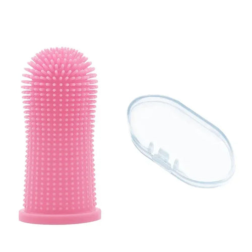 Dog Super Soft pet Finger Toothbrush Teeth Cleaning Breath Care