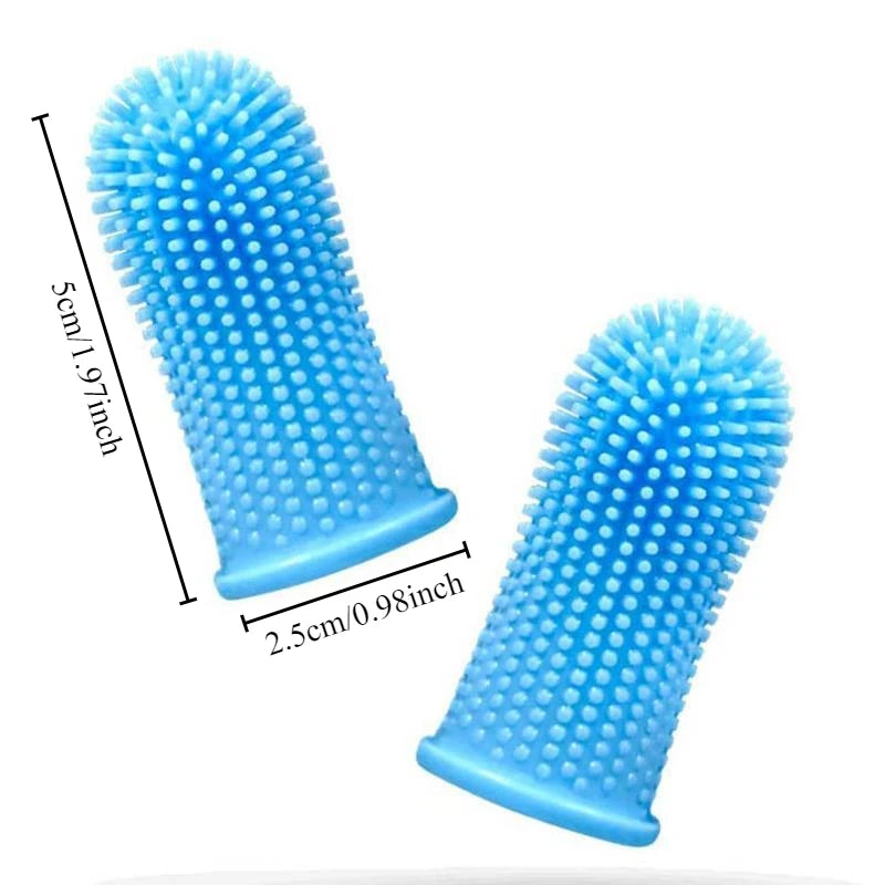 Dog Super Soft pet Finger Toothbrush Teeth Cleaning Breath Care