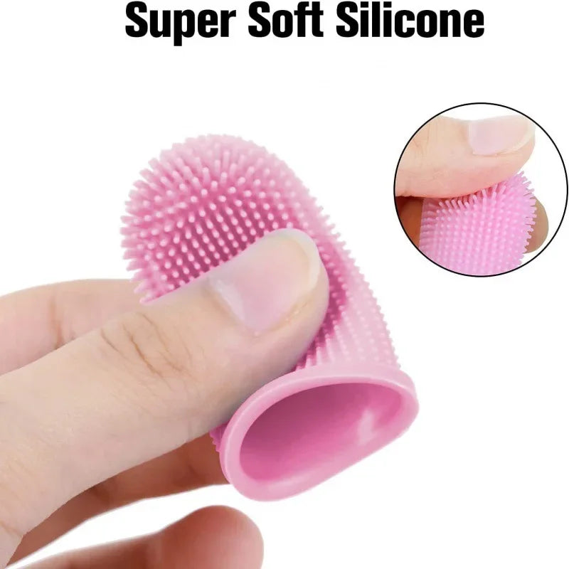 Dog Super Soft pet Finger Toothbrush Teeth Cleaning Breath Care