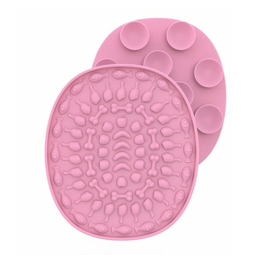 Pet Products Mat For Dogs Cats Slow Food Bowls With Suction Cup