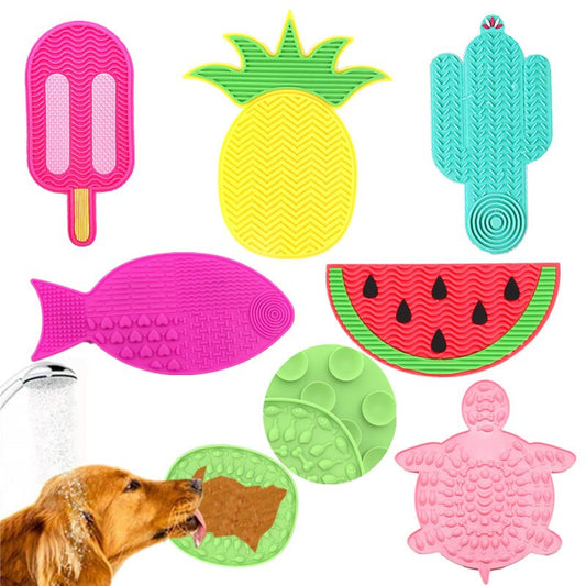 Pet Products Mat For Dogs Cats Slow Food Bowls With Suction Cup